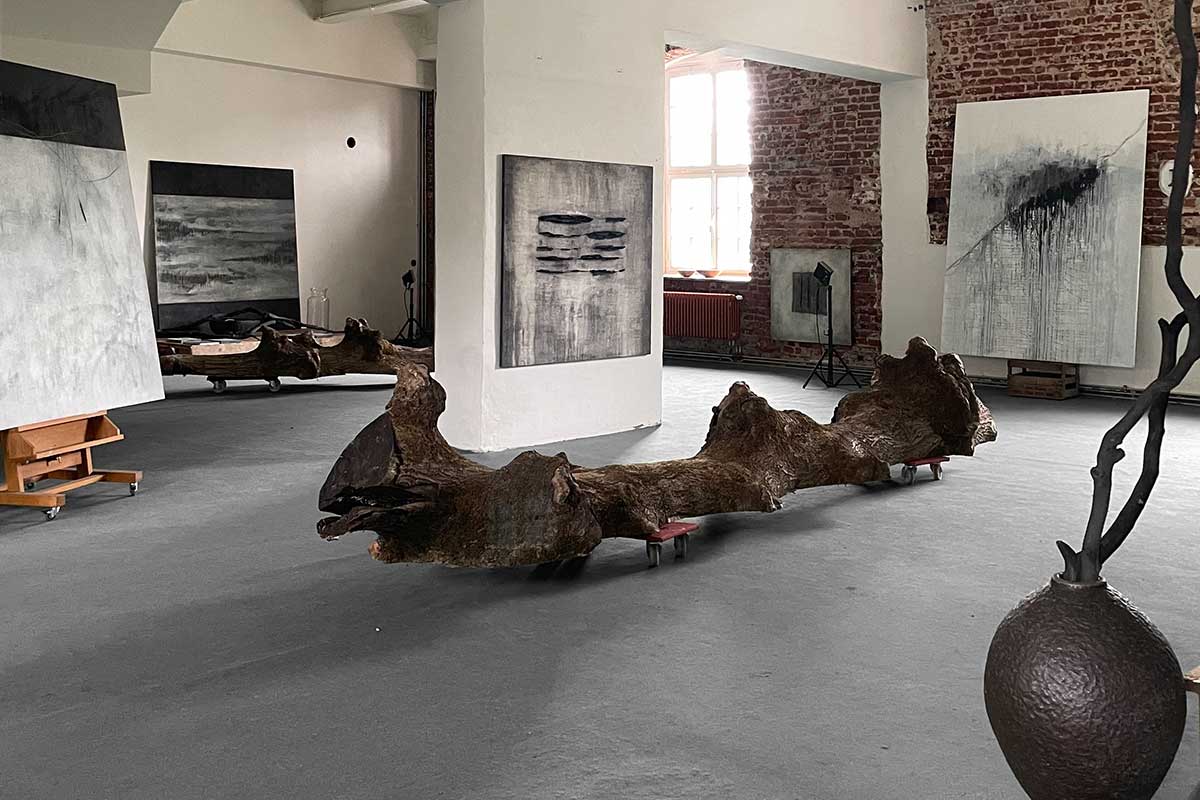 Ausstellung in der Süßmosterei  zur Jubiläumsfeier 20 Jahre Atelier Schloss Wissen, 2024